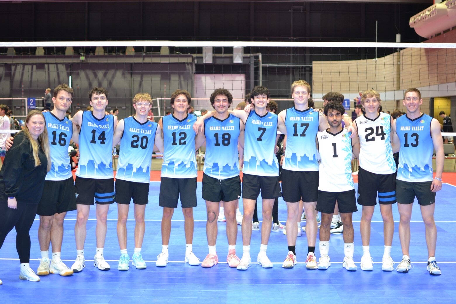 GVSU A team posing for a team photo at Nationals in Kansas City! (2026)